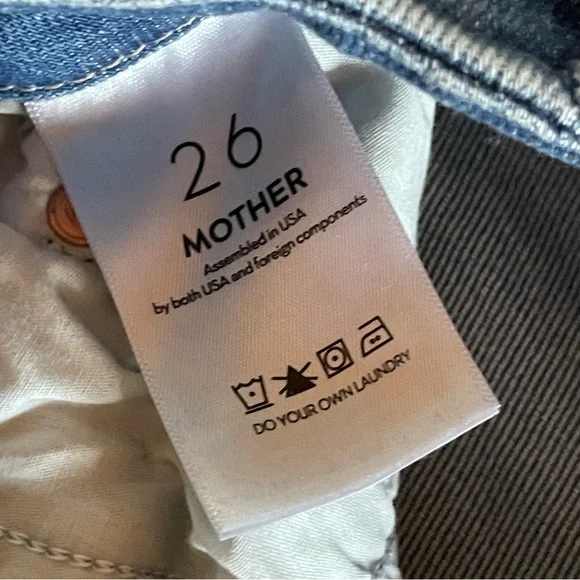 MOTHER Denim The Roller Fray, size 26 - Picture 7 of 12